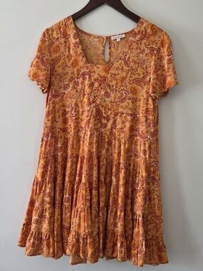 PATRONS OF PEACE Toluca Dress in Paisley Print